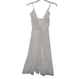 Monteau Sleeveless Ruffle High Low Babydoll Ivory Women's Size‎ Jr M Fairy Dress